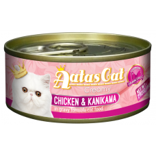 Aatas Cat Creamy Chicken & Kanikama 80g Carton (24 Cans), AAT3011 Carton (24 Cans), cat Wet Food, Aatas, cat Food, catsmart, Food, Wet Food